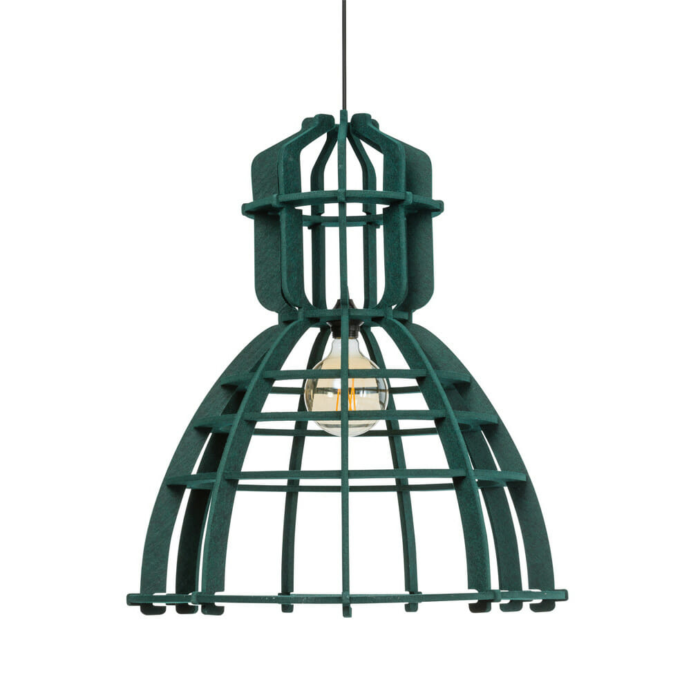 No No.19XL hanglamp PET Felt Dark Green 60cm by Olaf Weller