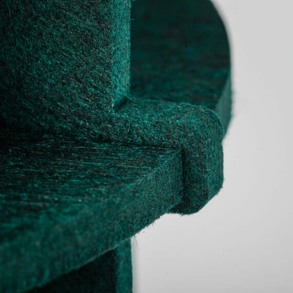 No.19XL hanglamp PET Felt Dark Green 60cm by Olaf Weller