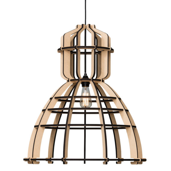 No.19XL industrielamp MDF 60cm by Olaf Weller