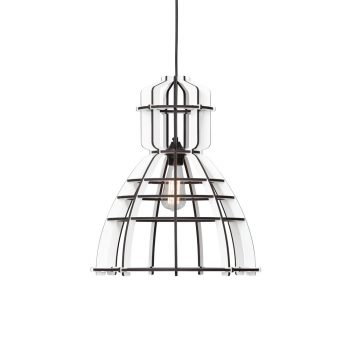 No.19 industrielamp WIT MDF 40cm by Oaf Weller