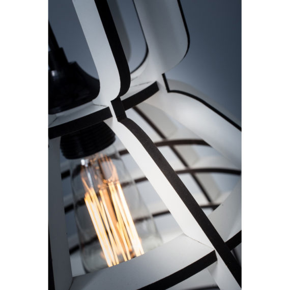 No.19 industrielamp WIT MDF 40cm by Oaf Weller