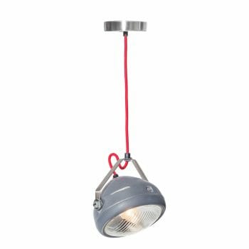 No.5 Hanglamp vintage koplamp grijs