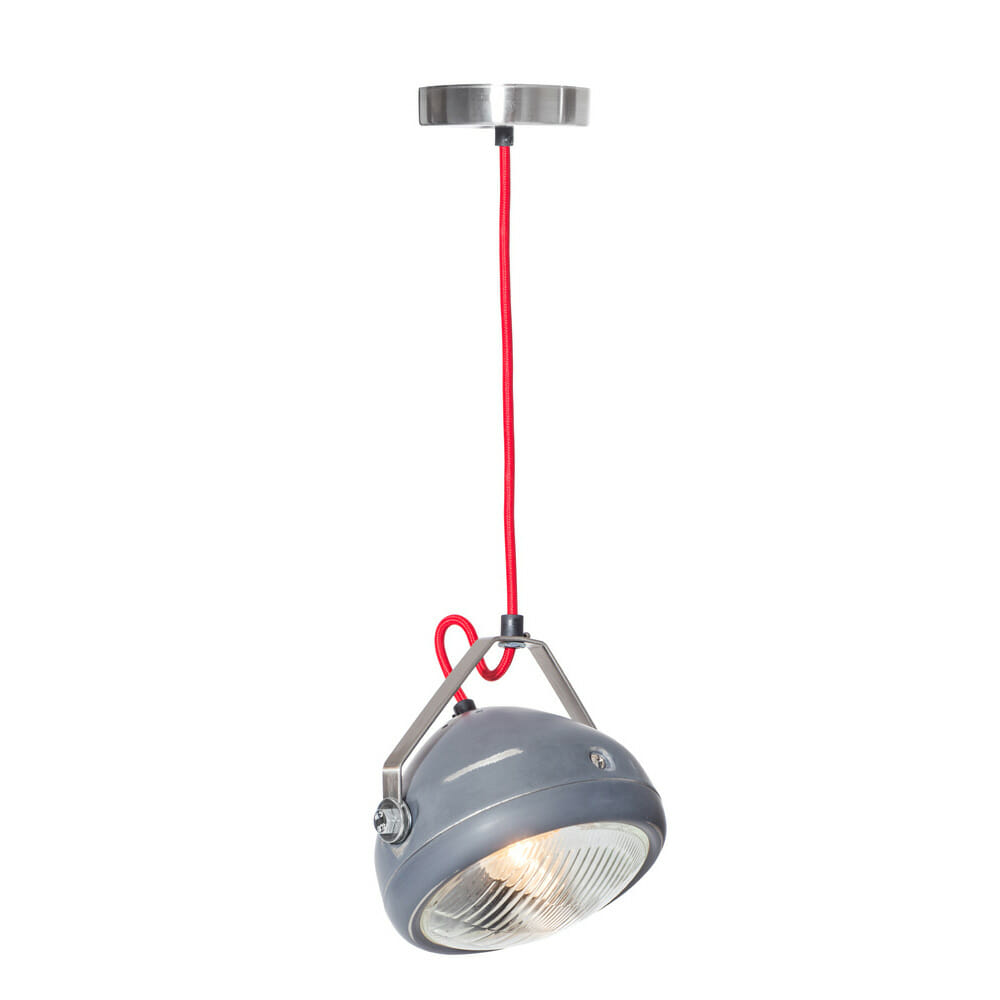 No No.5 Hanglamp vintage koplamp grijs