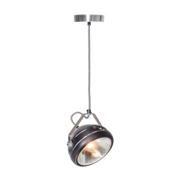 No.5 Hanglamp vintage koplamp zwart