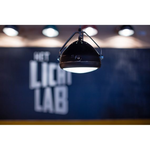 No.5 Hanglamp vintage koplamp zwart