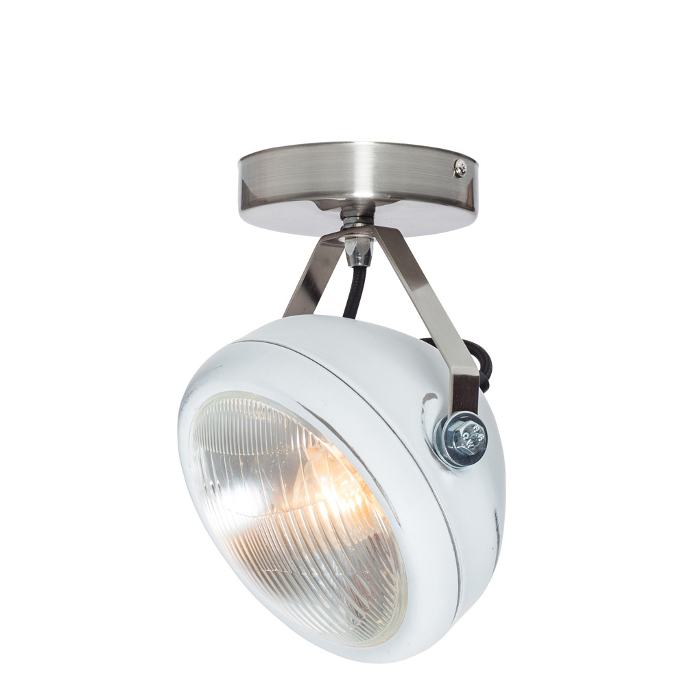 No No.7 Spot vintage koplamp wit